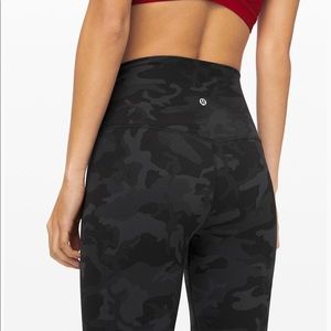 Lululemon 25” camo align leggings size 6